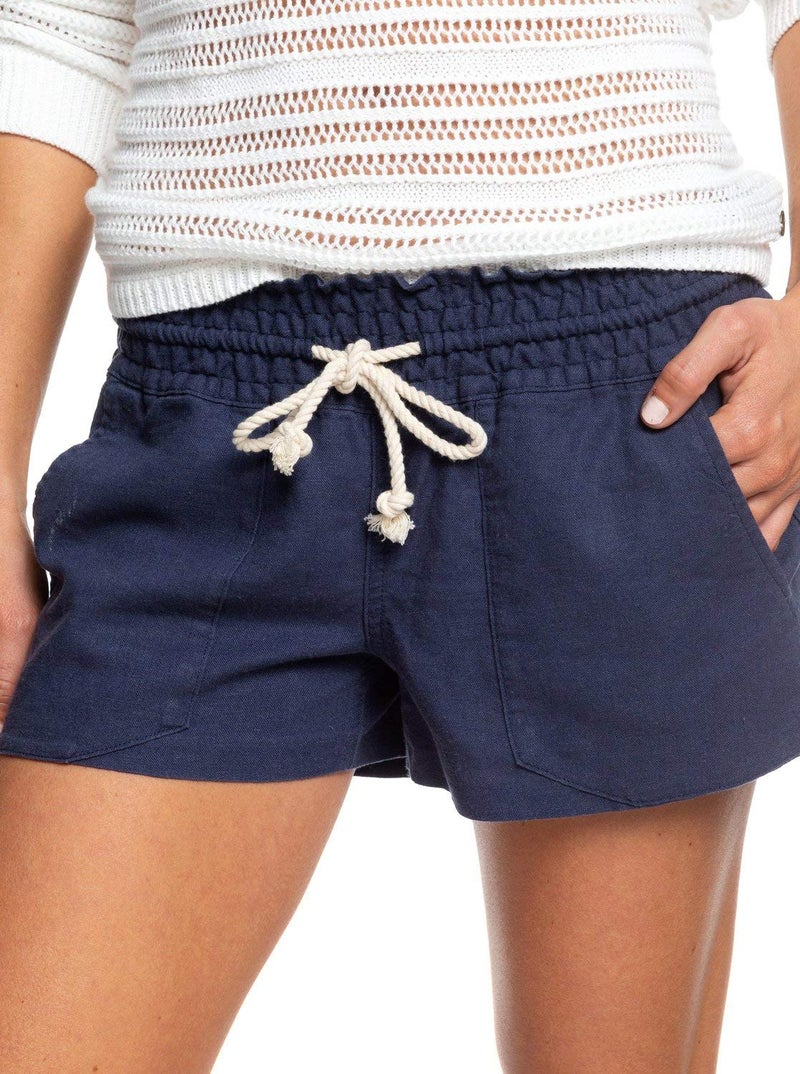 Roxy womens Oceanside Beach Shorts, Mood Indigo, Small US - Image 4